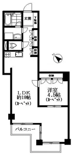 ニューウェルハイツ高輪【3階】の間取り