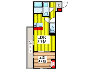 ガーデン・サンホワイトII【2階】の間取り