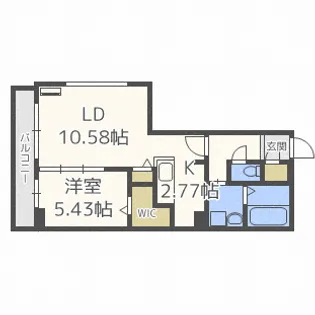コローレサウスエイト【2階】の間取り