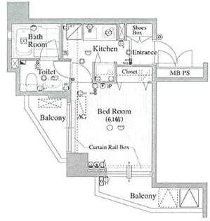 レガロ中野坂上【2階】の間取り