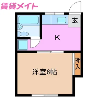 ハウス住吉【2階】の間取り