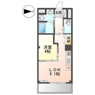 ペルラメゾン【3階】の間取り