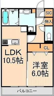 メイプルアベニュー【2階】の間取り