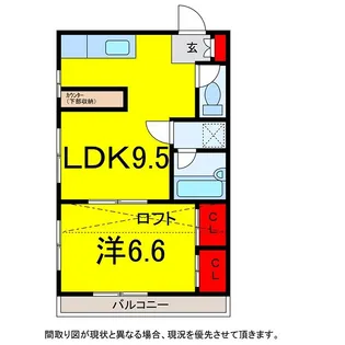 ベルファミーユ西都賀【2階】の間取り