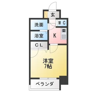 エスリード大須観音プリモ【8階】の間取り
