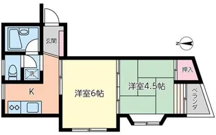ベルヴィ和久井【2階】の間取り