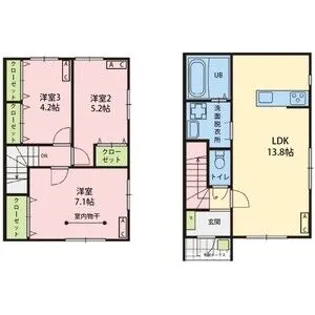 ぷらすぴあ・さいとう【1階】の間取り