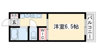 flat福井B棟【2階】の間取り