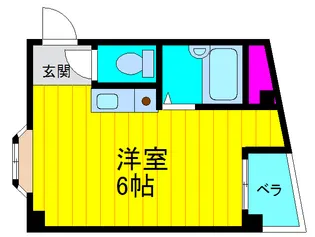 紅屋町グリ-ンハイツ【2階】の間取り