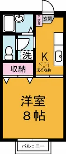 セジュール春日【1階】の間取り