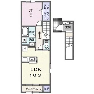 Sunny【2階】の間取り