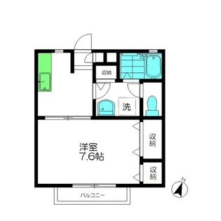 パストラル B棟【2階】の間取り