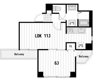 モンシャトー鶴見成和【5階】の間取り