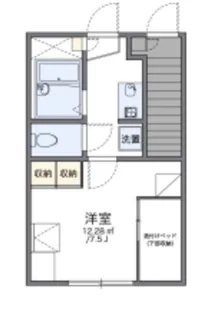 レオパレスフィオリーナ【1階】の間取り