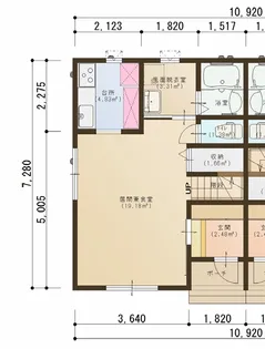 アソシエ中央の間取り