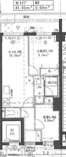 エストゥルース府中【4階】の間取り