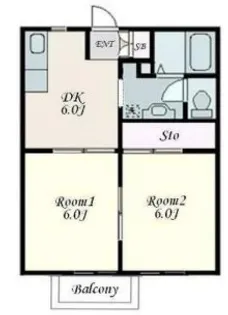 フォーブル与野【2階】の間取り