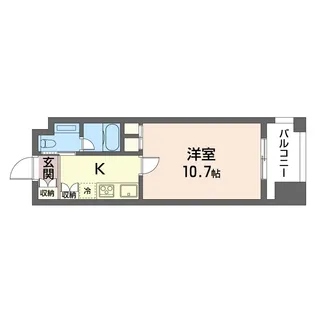 エスティメゾン銀座【5階】の間取り