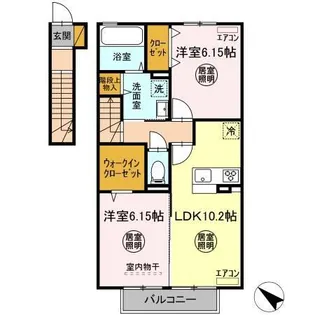 月うさぎ 参【2階】の間取り