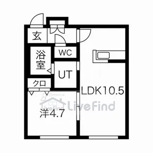 サンステージ豊平4-12【1階】の間取り