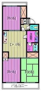 ホワイトオーク・ヴィラ中尾台【2階】の間取り