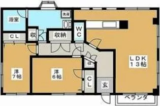 シークレットプラザ東六郷【1階】の間取り