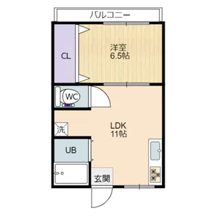 日晃マンション【3階】の間取り