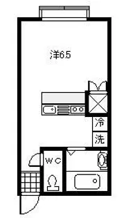 シャレー女池【1階】の間取り