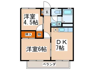城所ビル【2階】の間取り