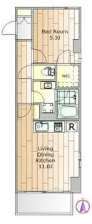 レジデンス原【4階】の間取り