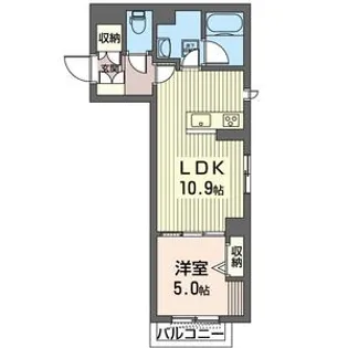 Urban Kubrick【1階】の間取り