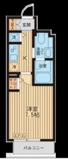 KDXレジデンス入谷【8階】の間取り