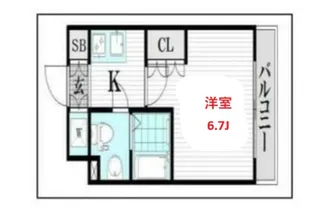 ヴォーガコルテ馬込アジールコート【4階】の間取り