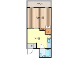 ハイツシティー西北【5階】の間取り