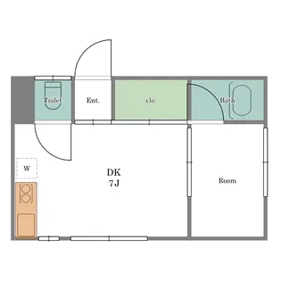 柳下アパート【1階】の間取り