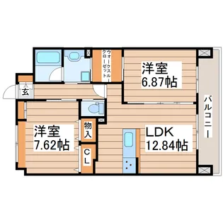 メトロメゾン太子堂【5階】の間取り