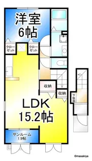 グラース聖徳【2階】の間取り