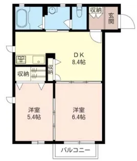 Garden【1階】の間取り