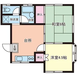 オリーブハウス【1階】の間取り