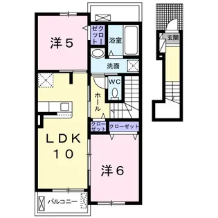 ヴィラ クレマチス【2階】の間取り