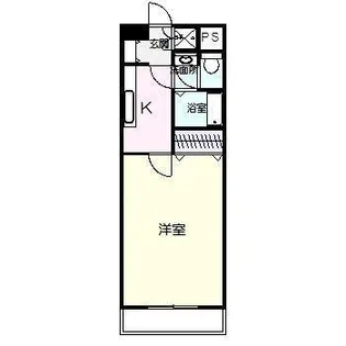 スカイライト【6階】の間取り