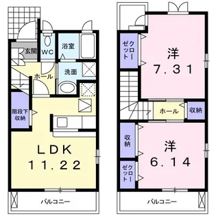 フルール レジデンスの間取り