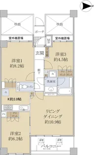 ステイツ西宮門戸学院通り【3階】の間取り