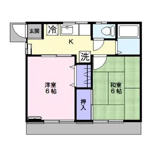 野島ハイツ【1階】の間取り