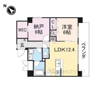 ベロフィオーレ宮之阪【1階】の間取り