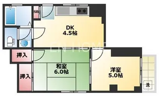 シャトーローヤル【5階】の間取り