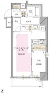 シティインデックス神田【9階】の間取り