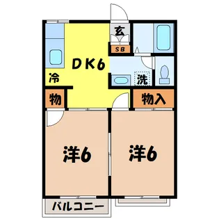 リバーストーン籠原(熊谷市新堀)【2階】の間取り