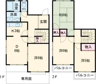 ファニータウン藤沢Aの間取り