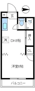 ヴィレッジ1【4階】の間取り
